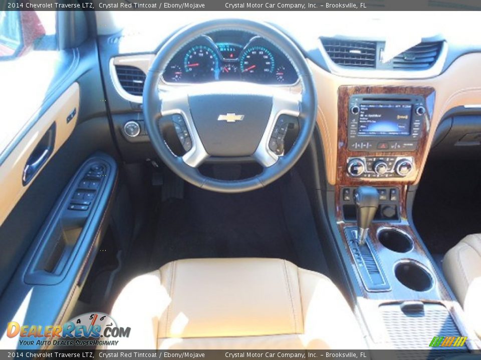 2014 Chevrolet Traverse LTZ Crystal Red Tintcoat / Ebony/Mojave Photo #7