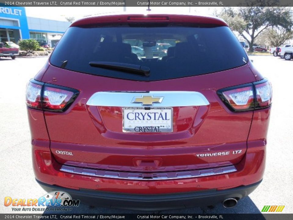 2014 Chevrolet Traverse LTZ Crystal Red Tintcoat / Ebony/Mojave Photo #9