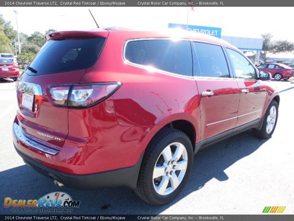 2014 Chevrolet Traverse LTZ Crystal Red Tintcoat / Ebony/Mojave Photo #10