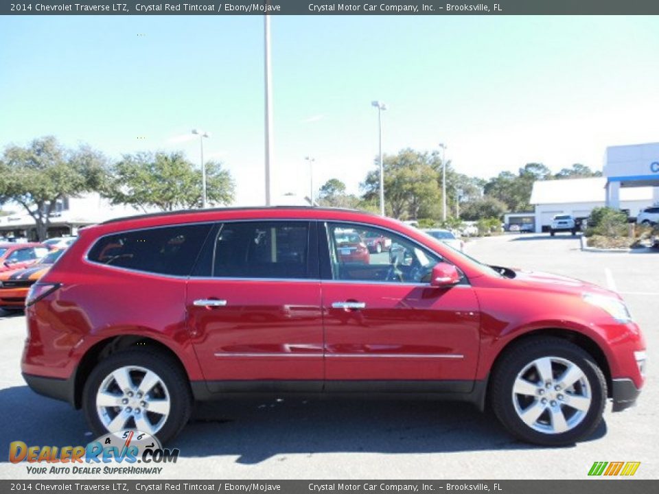 2014 Chevrolet Traverse LTZ Crystal Red Tintcoat / Ebony/Mojave Photo #11