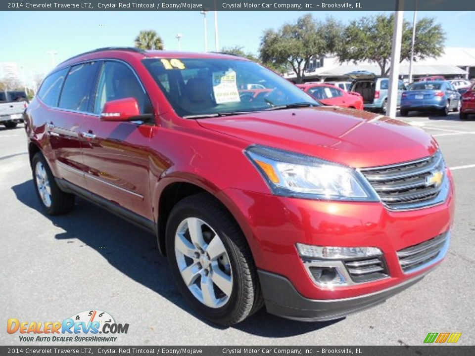 2014 Chevrolet Traverse LTZ Crystal Red Tintcoat / Ebony/Mojave Photo #12