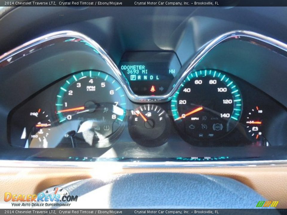 2014 Chevrolet Traverse LTZ Crystal Red Tintcoat / Ebony/Mojave Photo #20