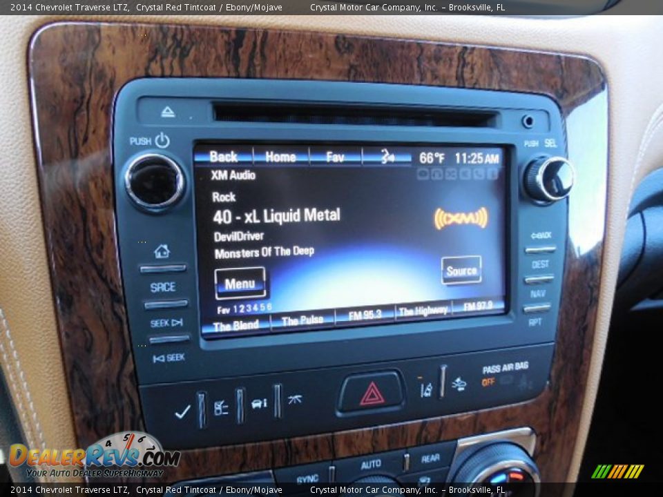 2014 Chevrolet Traverse LTZ Crystal Red Tintcoat / Ebony/Mojave Photo #21