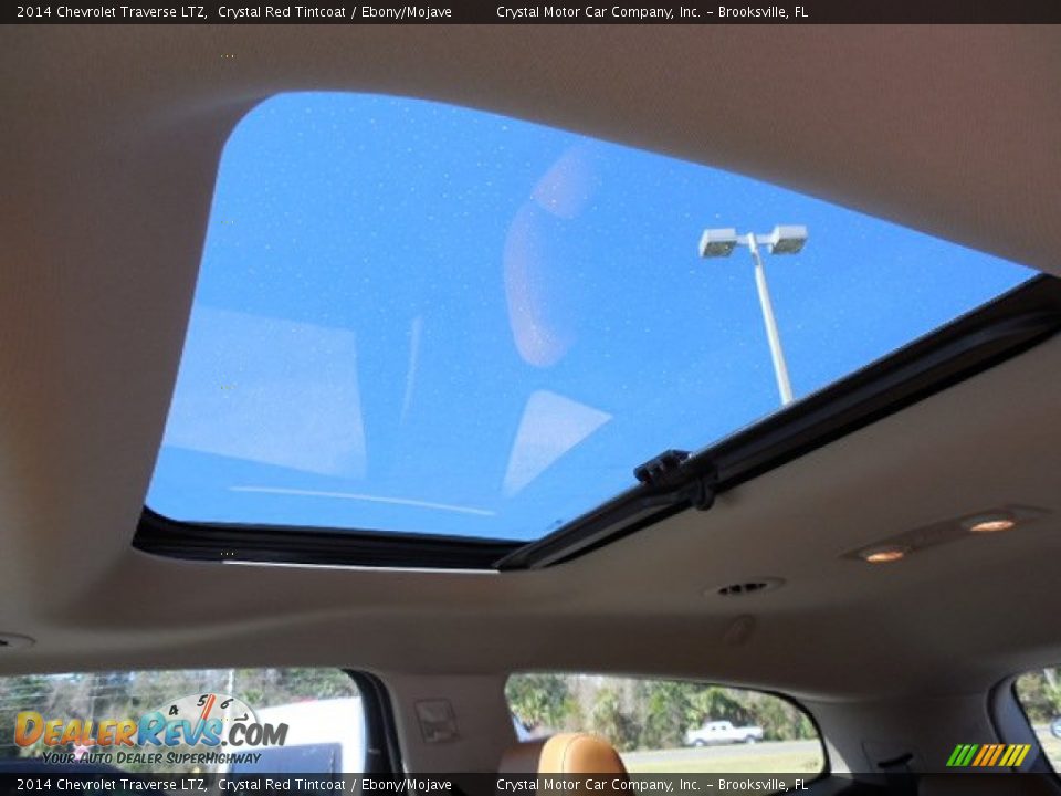 2014 Chevrolet Traverse LTZ Crystal Red Tintcoat / Ebony/Mojave Photo #23