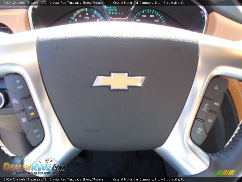 2014 Chevrolet Traverse LTZ Crystal Red Tintcoat / Ebony/Mojave Photo #24