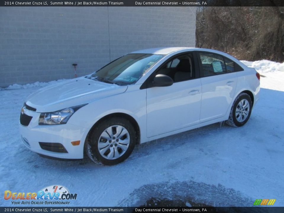 2014 Chevrolet Cruze LS Summit White / Jet Black/Medium Titanium Photo #1