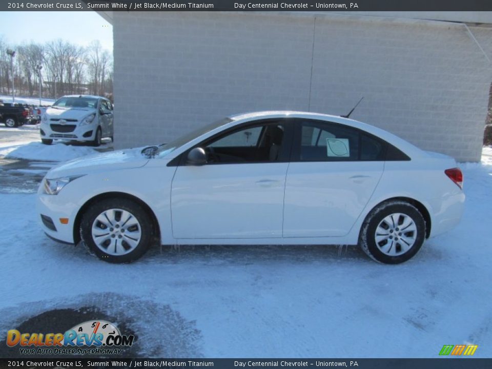 2014 Chevrolet Cruze LS Summit White / Jet Black/Medium Titanium Photo #2