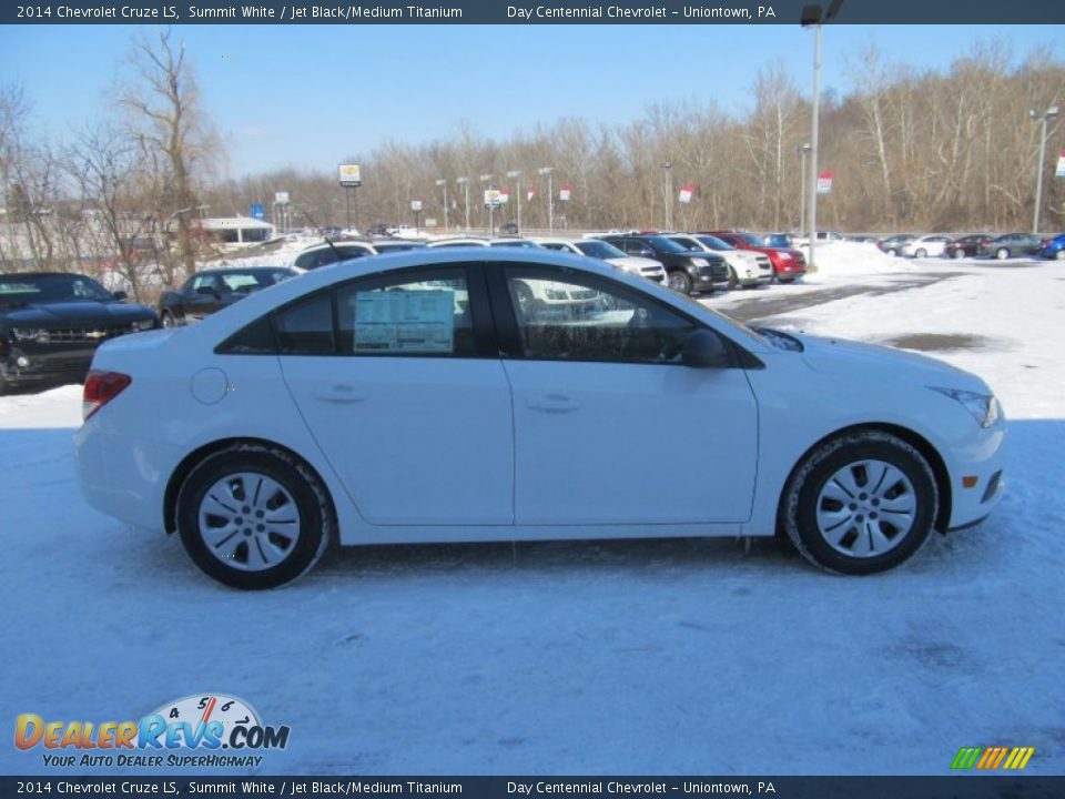 2014 Chevrolet Cruze LS Summit White / Jet Black/Medium Titanium Photo #6