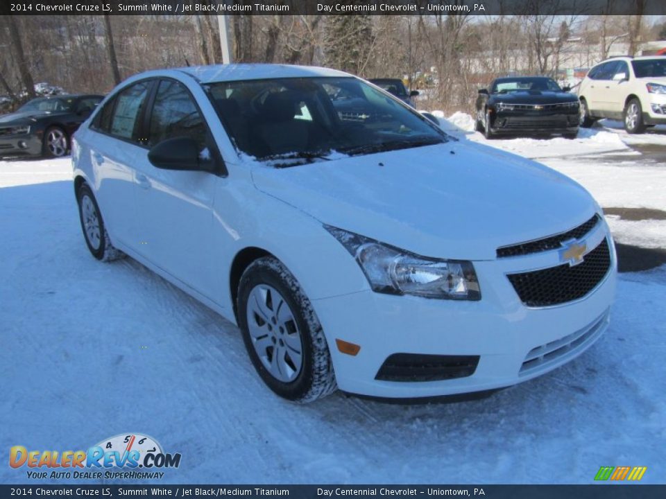 2014 Chevrolet Cruze LS Summit White / Jet Black/Medium Titanium Photo #7