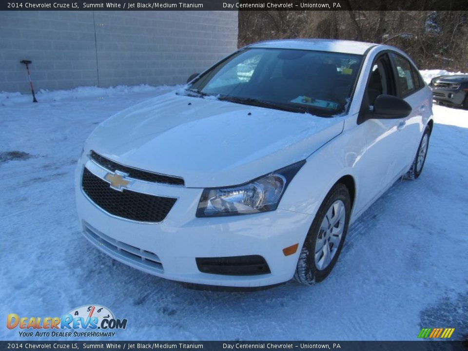 2014 Chevrolet Cruze LS Summit White / Jet Black/Medium Titanium Photo #9