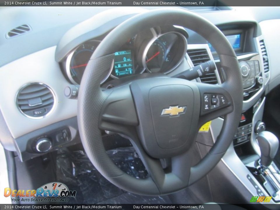 2014 Chevrolet Cruze LS Summit White / Jet Black/Medium Titanium Photo #13