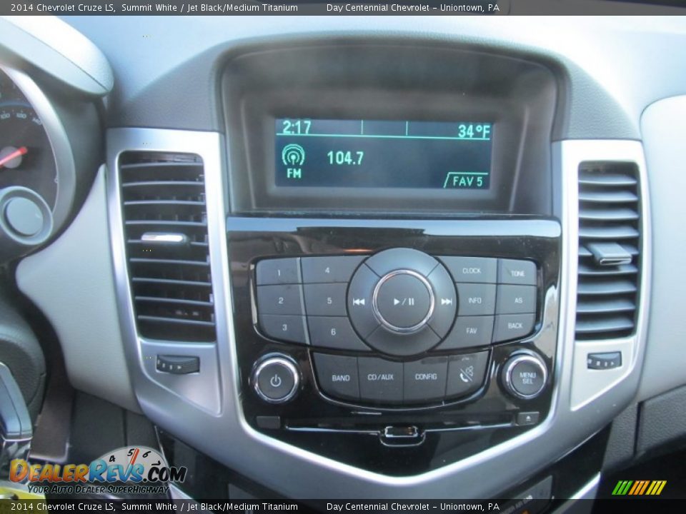 2014 Chevrolet Cruze LS Summit White / Jet Black/Medium Titanium Photo #14