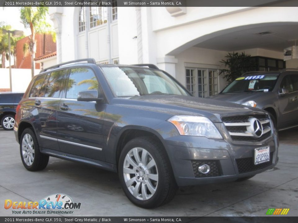 2011 Mercedes-Benz GLK 350 Steel Grey Metallic / Black Photo #1