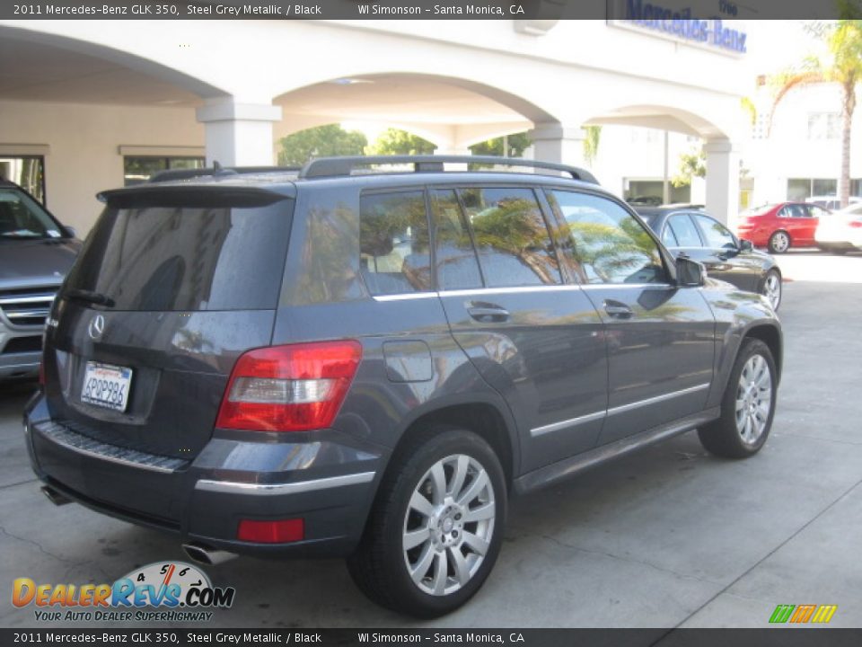 2011 Mercedes-Benz GLK 350 Steel Grey Metallic / Black Photo #2