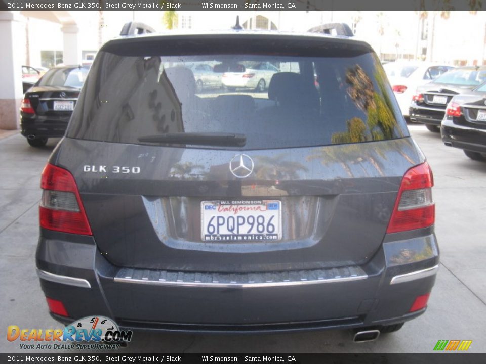 2011 Mercedes-Benz GLK 350 Steel Grey Metallic / Black Photo #3