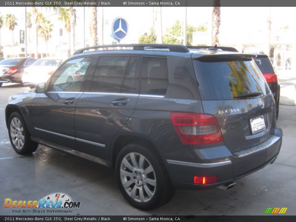 2011 Mercedes-Benz GLK 350 Steel Grey Metallic / Black Photo #4