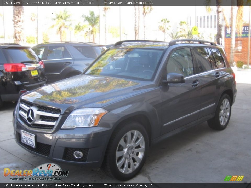 2011 Mercedes-Benz GLK 350 Steel Grey Metallic / Black Photo #5