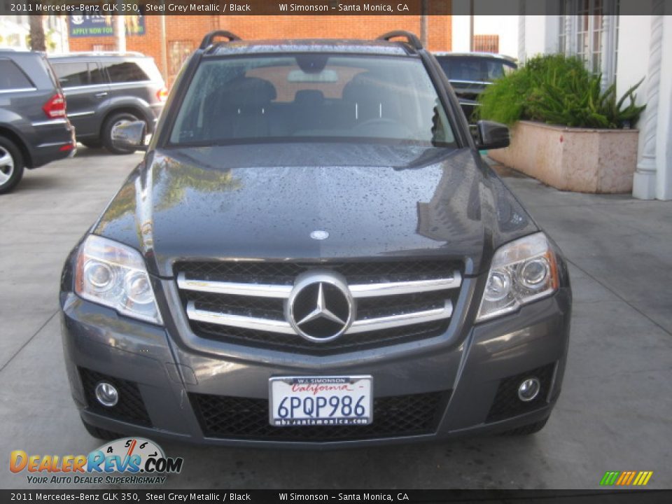 2011 Mercedes-Benz GLK 350 Steel Grey Metallic / Black Photo #6