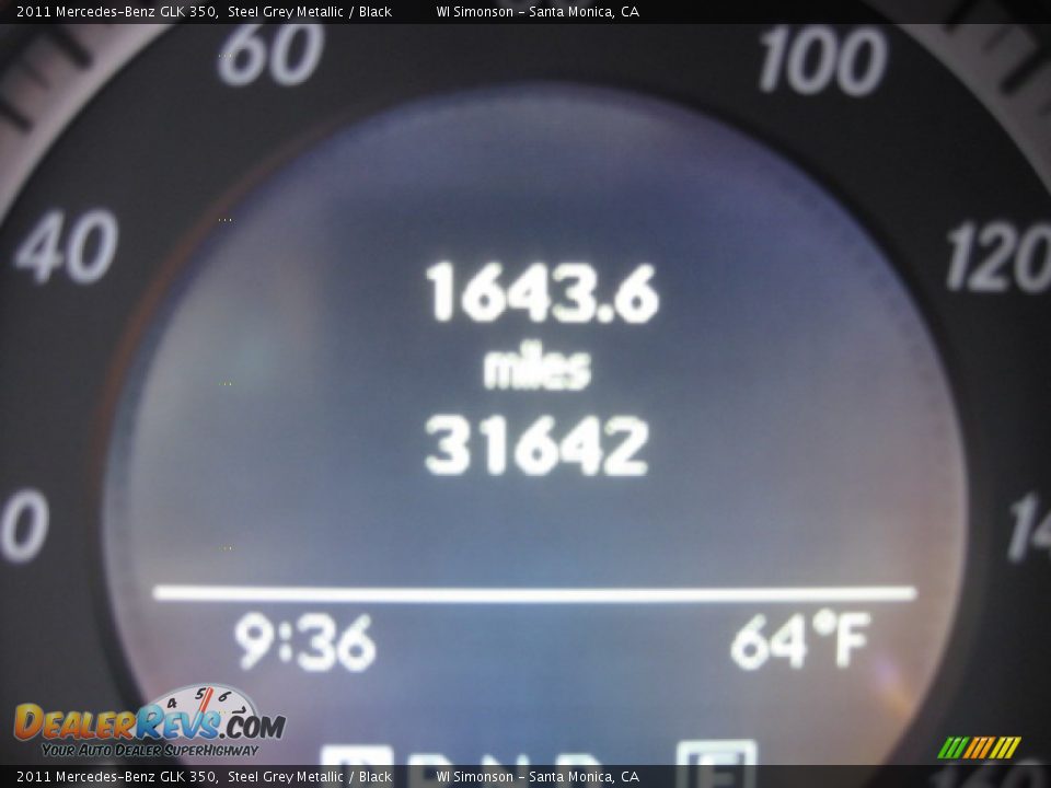 2011 Mercedes-Benz GLK 350 Steel Grey Metallic / Black Photo #9