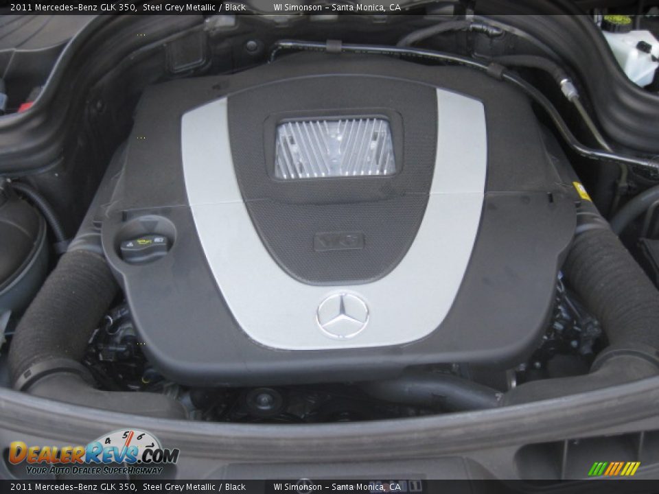 2011 Mercedes-Benz GLK 350 Steel Grey Metallic / Black Photo #22