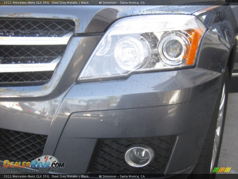 2011 Mercedes-Benz GLK 350 Steel Grey Metallic / Black Photo #23