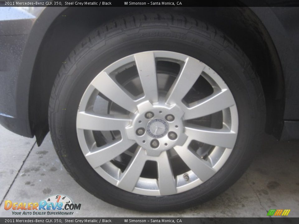 2011 Mercedes-Benz GLK 350 Steel Grey Metallic / Black Photo #24