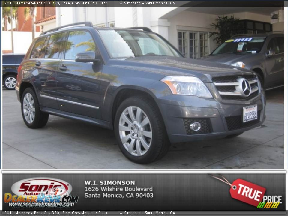 2011 Mercedes-Benz GLK 350 Steel Grey Metallic / Black Photo #26