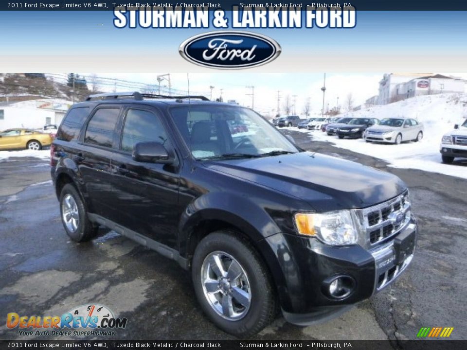 2011 Ford Escape Limited V6 4WD Tuxedo Black Metallic / Charcoal Black Photo #1