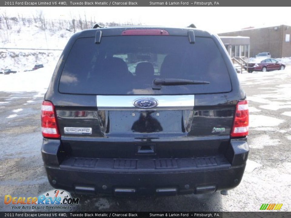 2011 Ford Escape Limited V6 4WD Tuxedo Black Metallic / Charcoal Black Photo #3