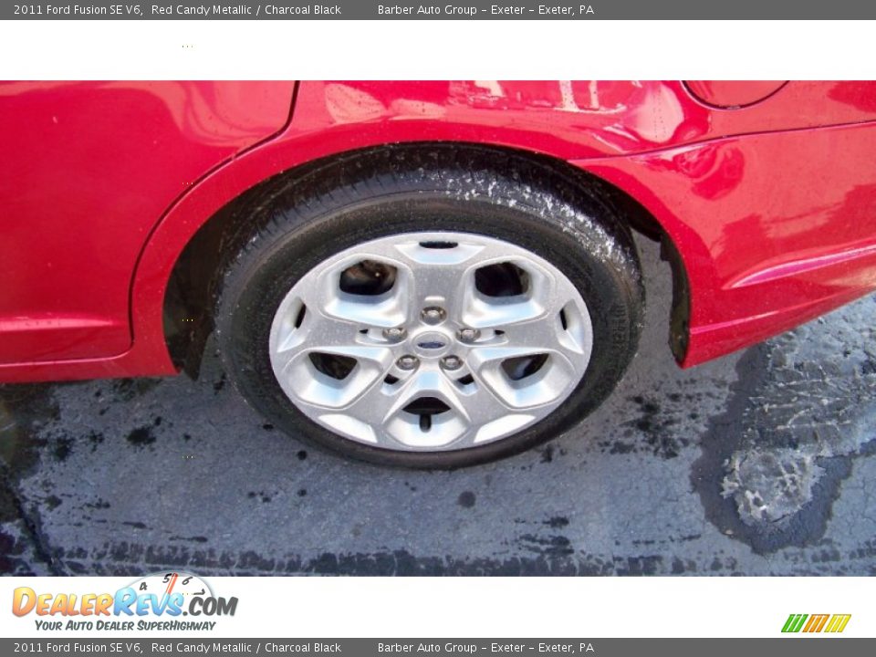 2011 Ford Fusion SE V6 Red Candy Metallic / Charcoal Black Photo #9