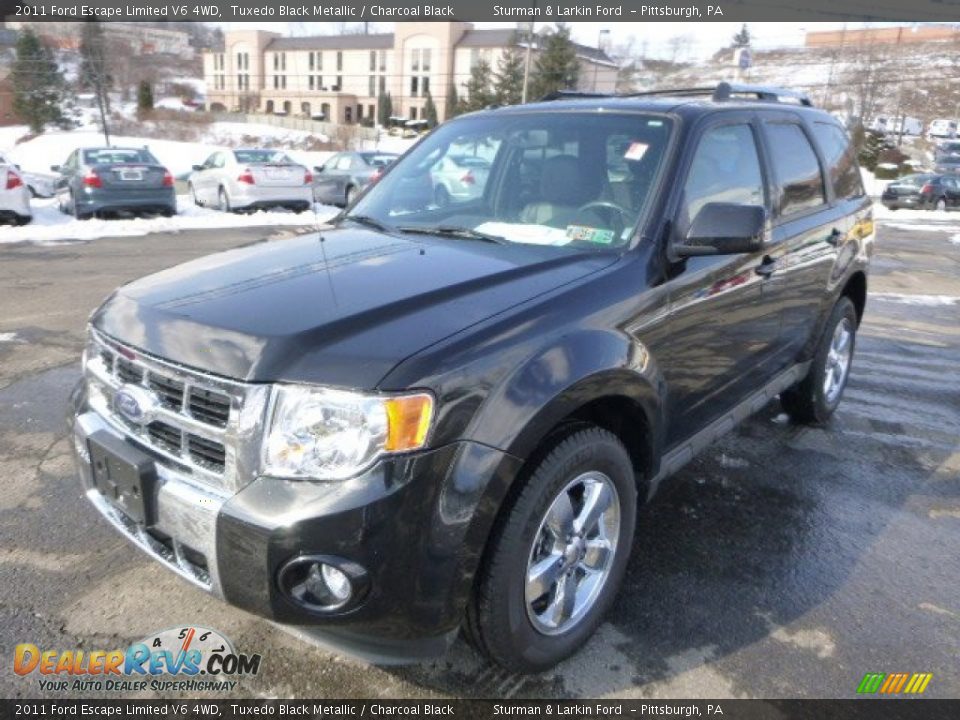 2011 Ford Escape Limited V6 4WD Tuxedo Black Metallic / Charcoal Black Photo #5