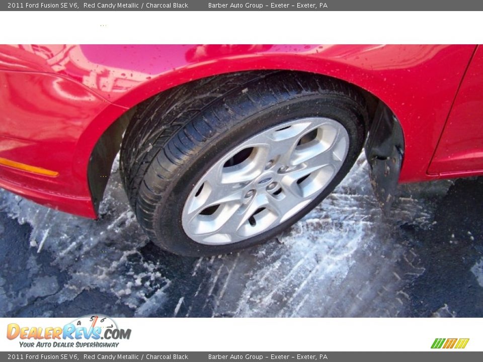 2011 Ford Fusion SE V6 Red Candy Metallic / Charcoal Black Photo #10