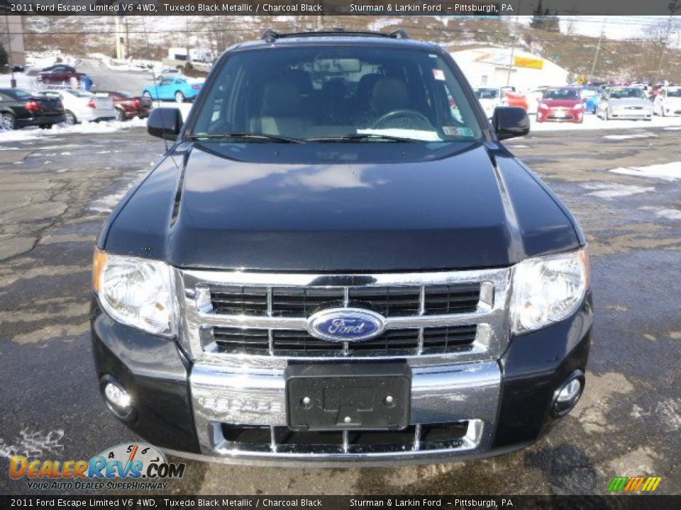 2011 Ford Escape Limited V6 4WD Tuxedo Black Metallic / Charcoal Black Photo #6