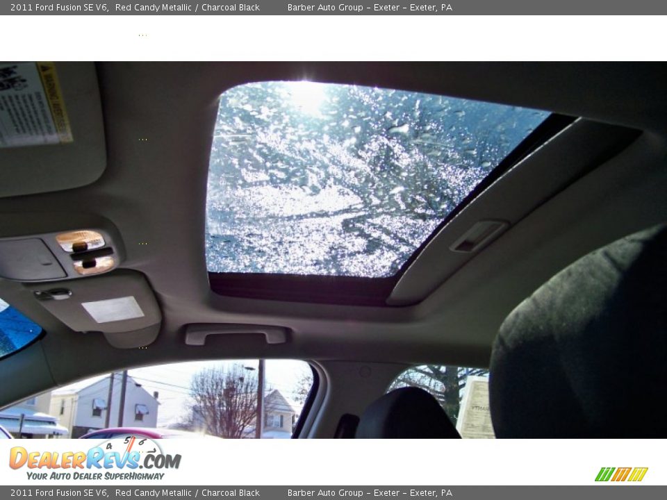 2011 Ford Fusion SE V6 Red Candy Metallic / Charcoal Black Photo #14