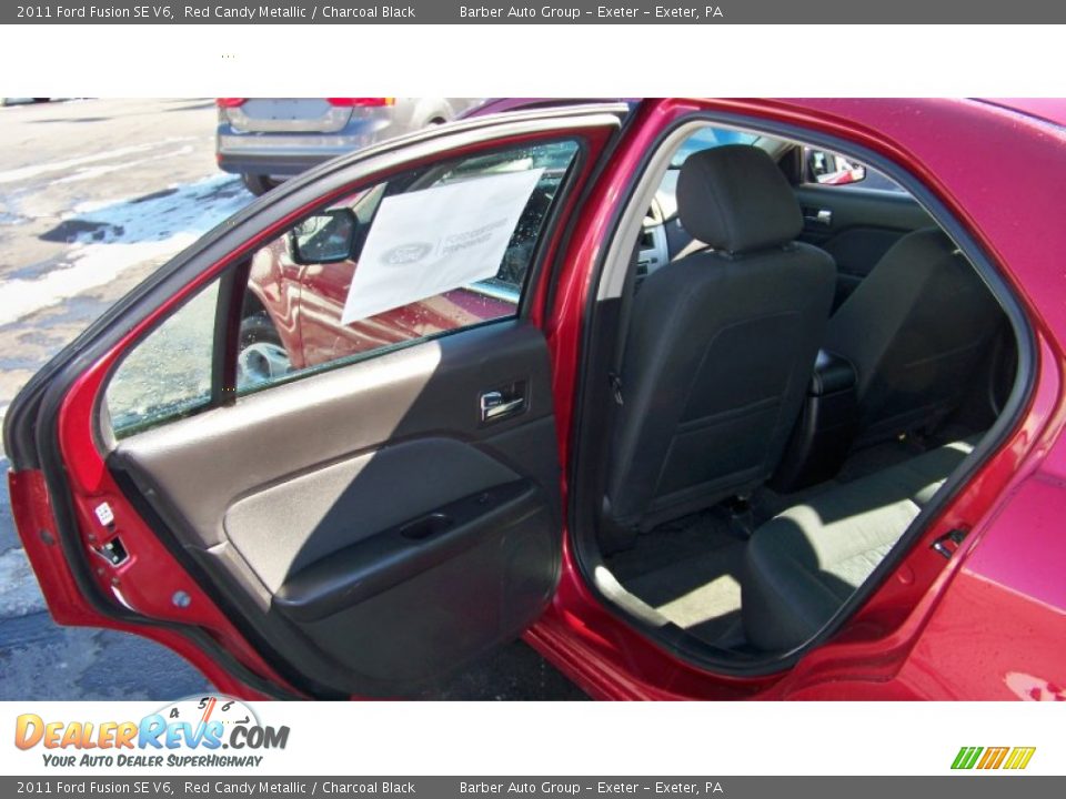 2011 Ford Fusion SE V6 Red Candy Metallic / Charcoal Black Photo #15