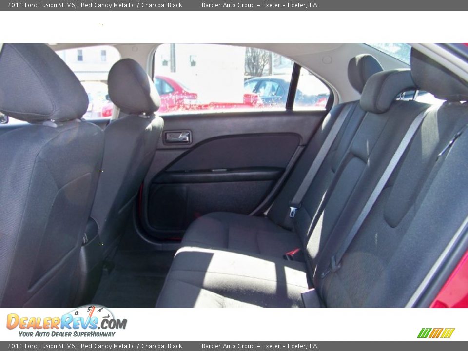 2011 Ford Fusion SE V6 Red Candy Metallic / Charcoal Black Photo #16
