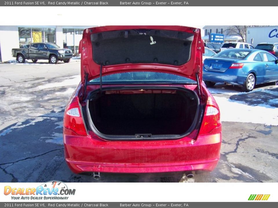 2011 Ford Fusion SE V6 Red Candy Metallic / Charcoal Black Photo #17