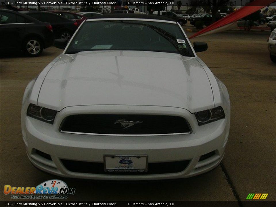 2014 Ford Mustang V6 Convertible Oxford White / Charcoal Black Photo #1