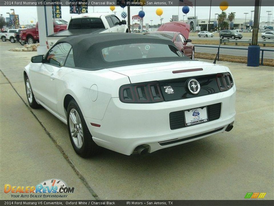 2014 Ford Mustang V6 Convertible Oxford White / Charcoal Black Photo #4