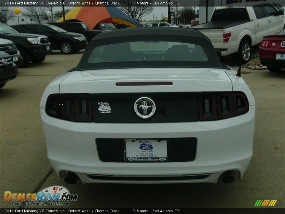 2014 Ford Mustang V6 Convertible Oxford White / Charcoal Black Photo #5