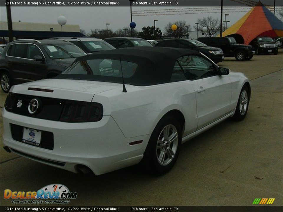 2014 Ford Mustang V6 Convertible Oxford White / Charcoal Black Photo #6