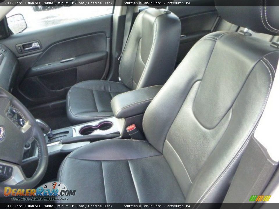 2012 Ford Fusion SEL White Platinum Tri-Coat / Charcoal Black Photo #8
