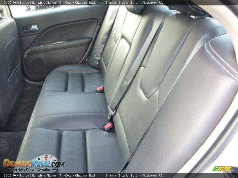 2012 Ford Fusion SEL White Platinum Tri-Coat / Charcoal Black Photo #9
