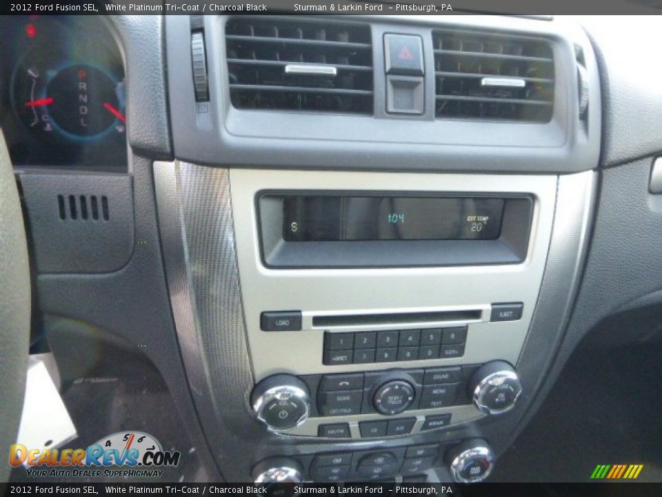 2012 Ford Fusion SEL White Platinum Tri-Coat / Charcoal Black Photo #13