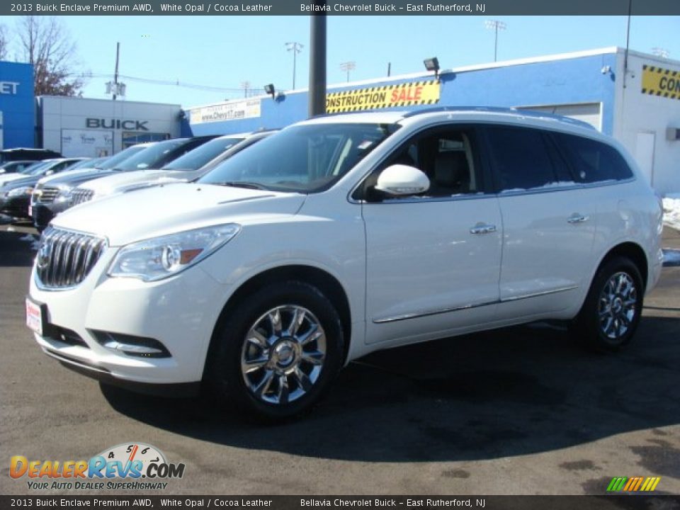 2013 Buick Enclave Premium AWD White Opal / Cocoa Leather Photo #1