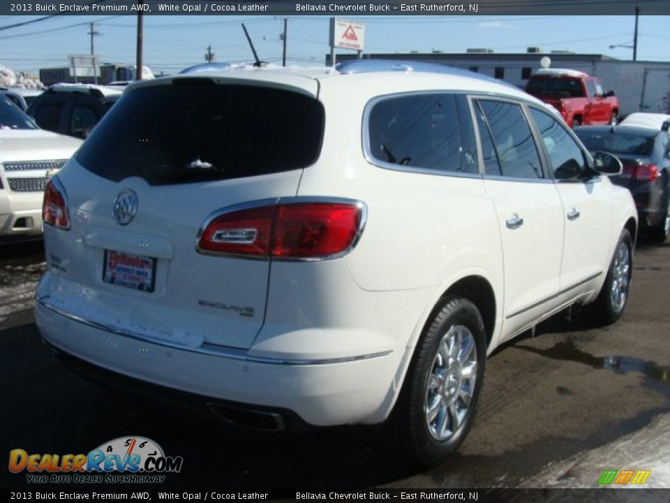 2013 Buick Enclave Premium AWD White Opal / Cocoa Leather Photo #4