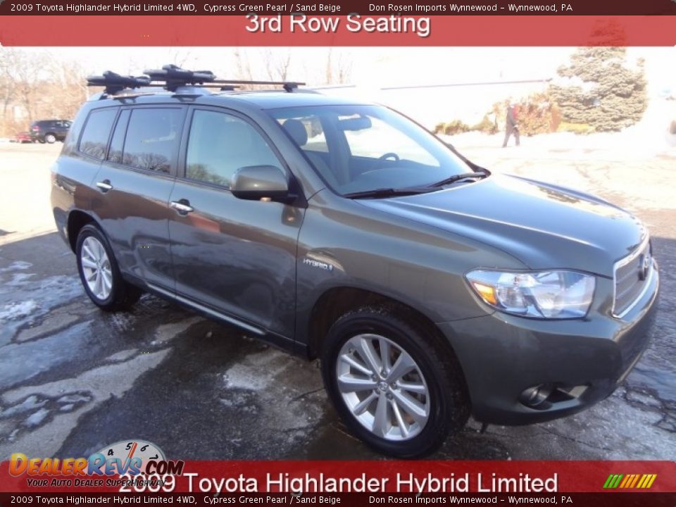 2009 Toyota Highlander Hybrid Limited 4WD Cypress Green Pearl / Sand Beige Photo #1