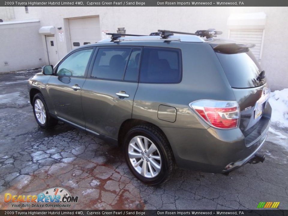 2009 Toyota Highlander Hybrid Limited 4WD Cypress Green Pearl / Sand Beige Photo #9