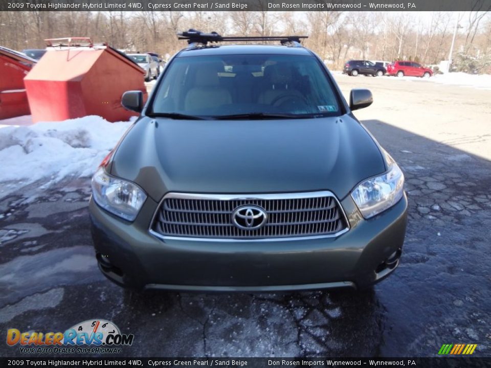 2009 Toyota Highlander Hybrid Limited 4WD Cypress Green Pearl / Sand Beige Photo #11