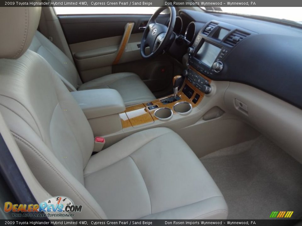 2009 Toyota Highlander Hybrid Limited 4WD Cypress Green Pearl / Sand Beige Photo #13